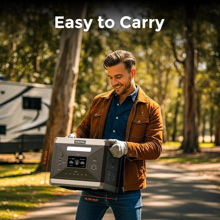 Immagine prodotto Cellplay Tragbare Powerstation 2400W mit UPS und Schnellladung (2160 Wh)