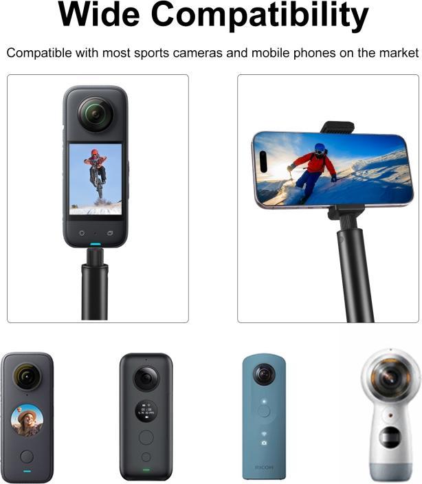 Produktbild Puluz 2m Metal Selfie Stick Monopod for Insta360 One RS / X2 / X3 / X4