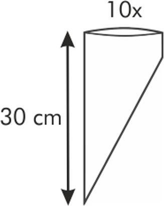 Actual product image Tescoma Piping bag DELÍCIA 30 cm, 10 pieces, 6 nozzles (Piping bag set)