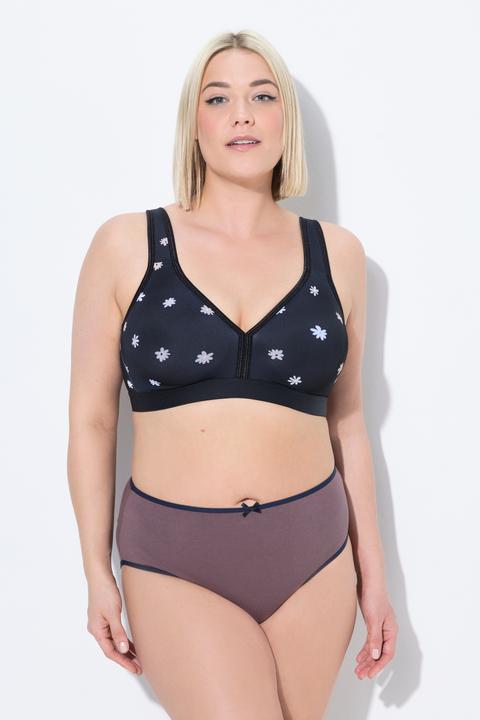 Produktbild Ulla Popken Minimizer-BH, Blüten, ohne Bügel, Cup C - D (110 C)