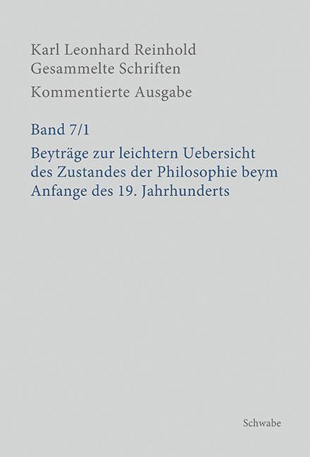 Immagine prodotto Beyträge zur leichtern Uebersicht des Zustandes der Philosophie beym Anfange des 19. J (Tedesco, Silvan Imhof, Martin Bondeli, 2020)