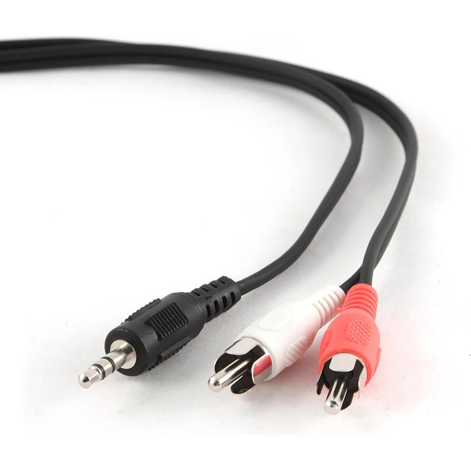 Gembird 2xRCA, M/M Audio-Kabel (1.50 m, 3.5mm Klinke (AUX), Cinch), Audio Kabel