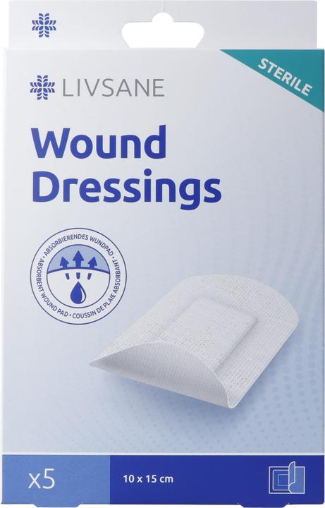 Produktbild Livsane Sterile Wound Dressings (5 x)
