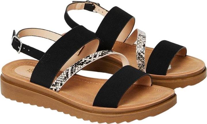 Actual product image Good For The Sole Womens/Ladies Ali Asymmetric Panel Wide Sandals (41)