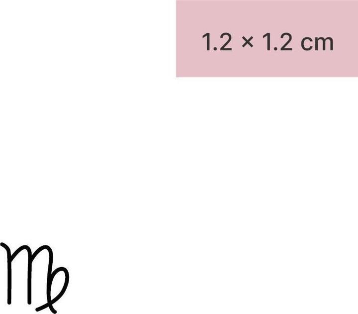 Produktbild minink Temporäres Tattoo – Sternzeichen Jungfrau minimalistisch