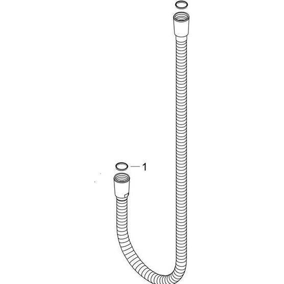 Axor, Duschsystem, Metallbrauseschlauch MONTREUX DN 15 2000mm chrom
