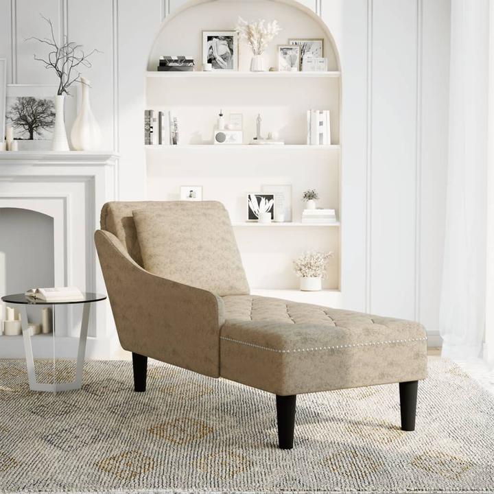 Produktbild vidaXL Chaiselongue Lounge Sofa Recamiere mit Rechter Armlehne Kunstleder (Recamiere)
