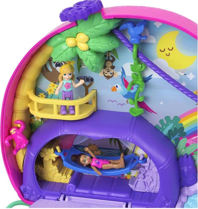 Produktbild Polly Pocket Sloth Family 2-in-1 Purse Compact