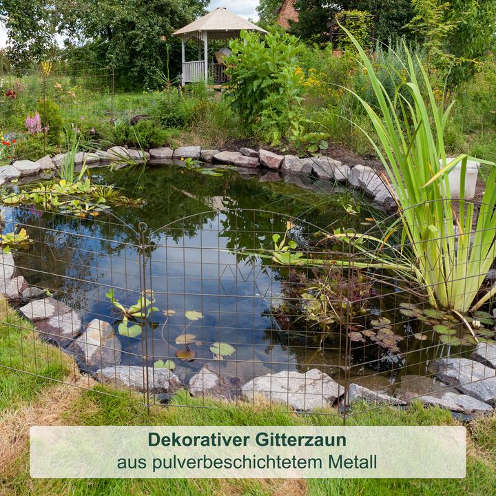 Produktbild Relaxdays 5x Teichzaun
