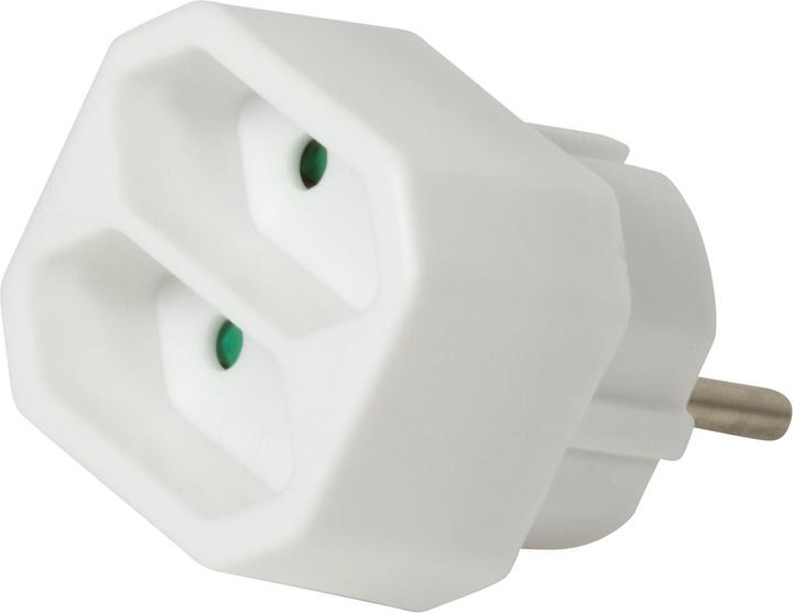 LogiLink Adaptateur de prise (CEE 7/16, 2 x)