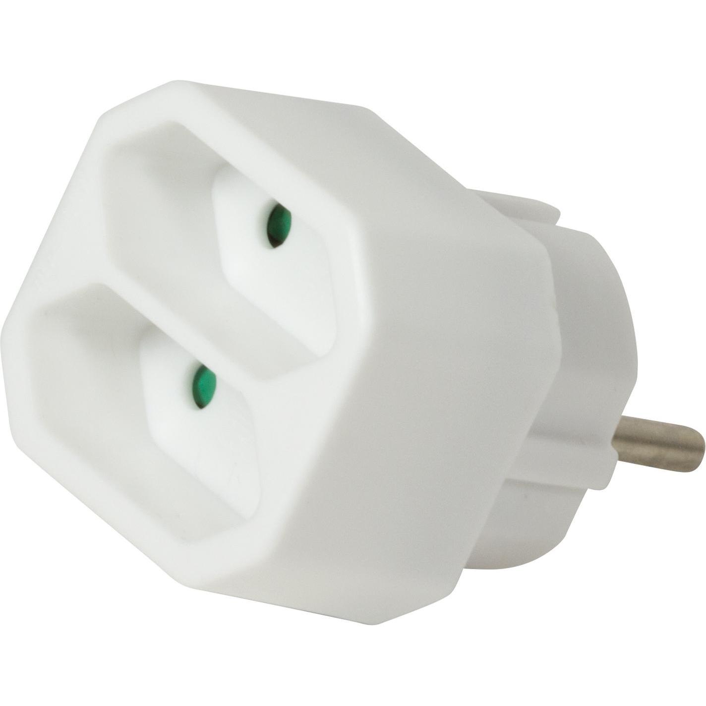 LogiLink, Mehrfachstecker + Abzweigstecker, Steckdosenadapter (2 x)