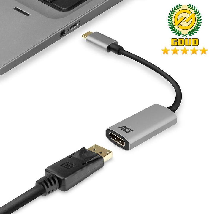 Produktbild ACT AC7030 USB-C zu DisplayPort Buchse (DP, 15 cm)