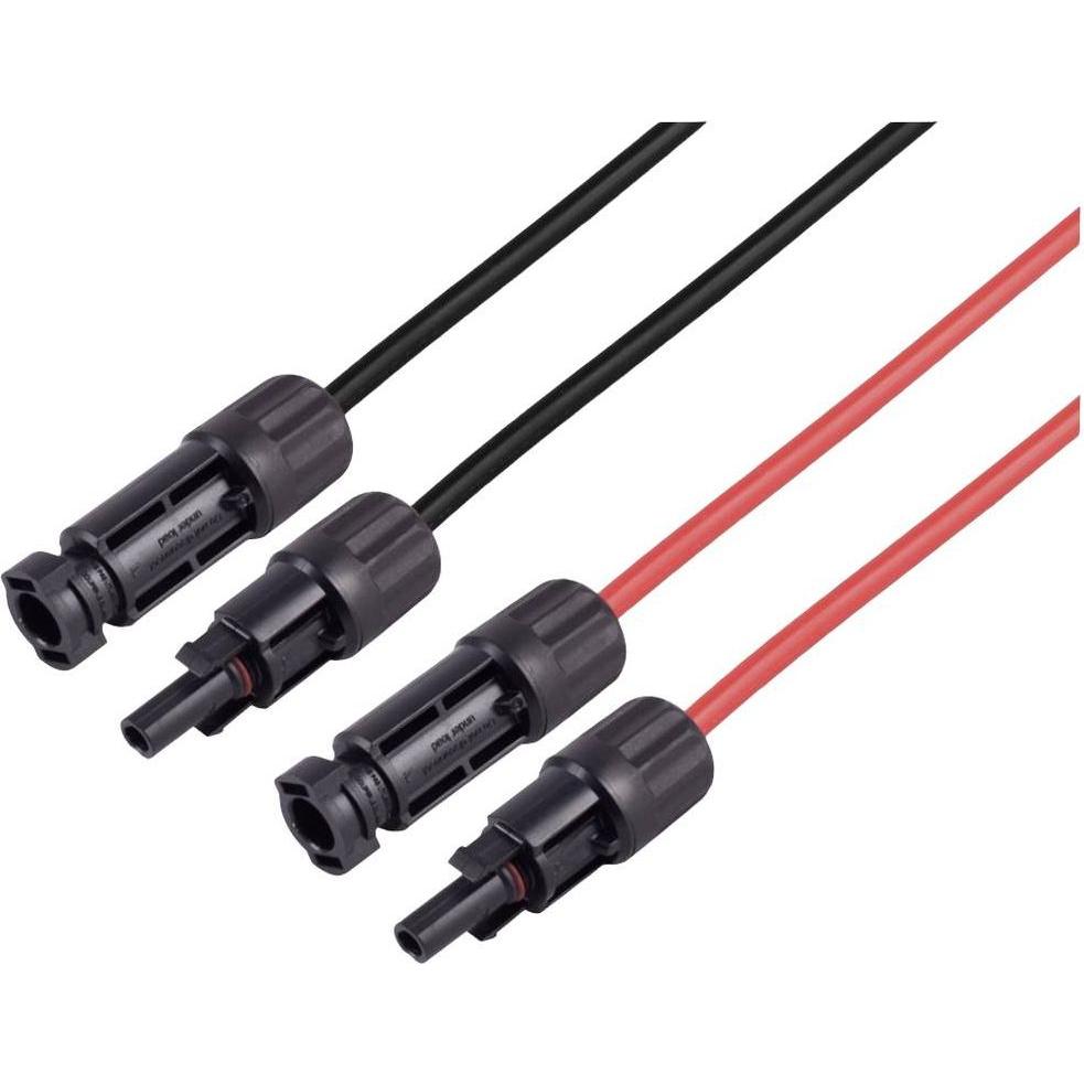 BKL Electronic, Zubehör Solarenergie, 2800057 Verlängerungskabel 6 mm² Kabellänge 7.50 m (Solarkabel)