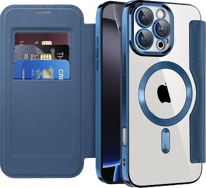 Actual product image Techsuit - SmartMag Book Case - iPhone 16 Pro Max - Blue (Apple iPhone 16 Pro Max)