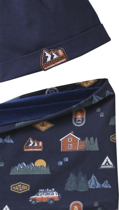 Produktbild Vertbaudet Set aus Mütze und Schlauchschal für Jungen, Fleece-Futter (152, 164)