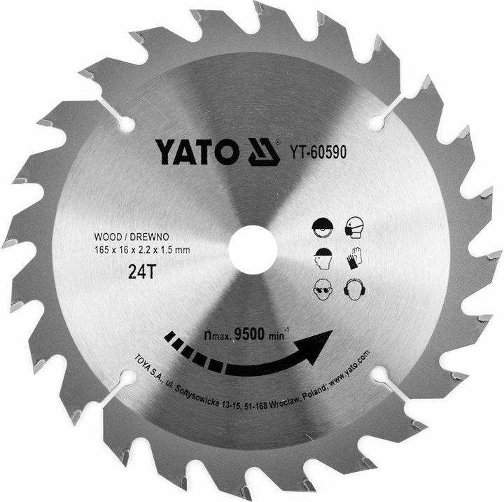 Actual product image Yato PIŁA TARCZ.WID. 165*24*16 60590