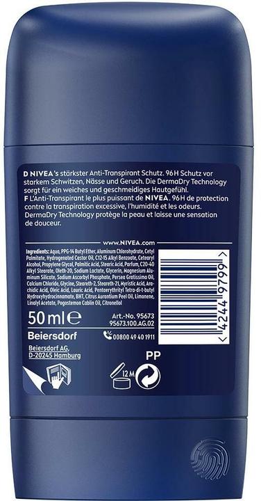 Actual product image NIVEA MEN Derma Dry Control Stick (Stick)