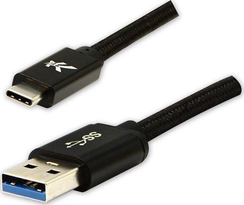 Logo Câble USB A - USB-C 1 m noir (1 m, USB 3.2 Gen 1)
