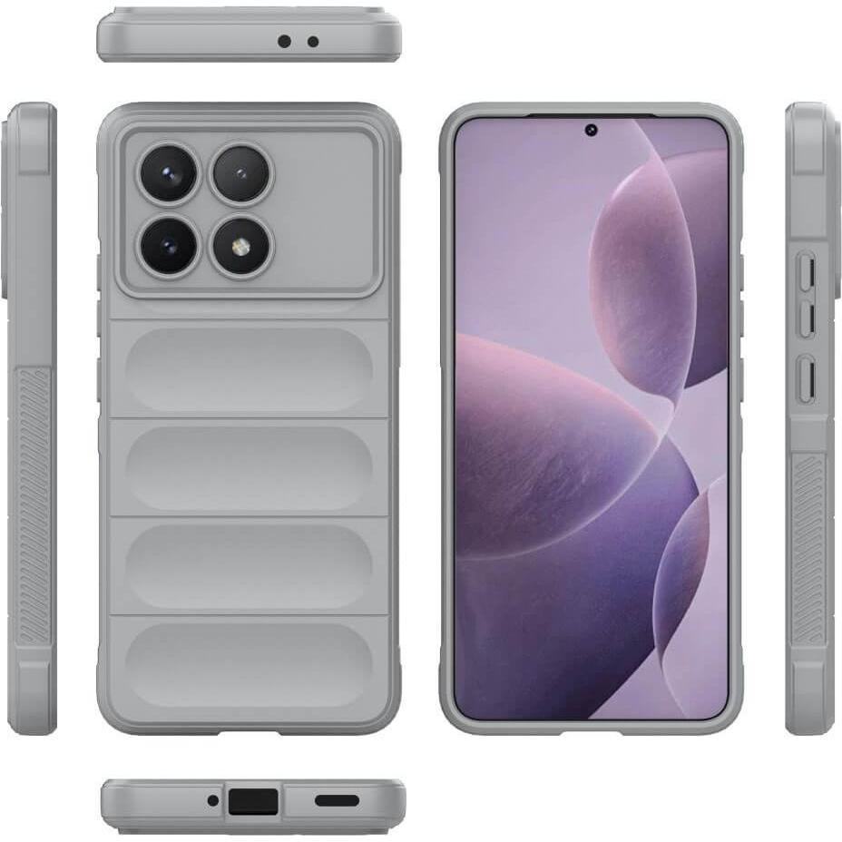 Thumbnail - Cover-Discount Xiaomi Poco F6 Pro - Rugged Protective Cover (Xiaomi Poco F6 Pro), Smartphone Hülle, Grau