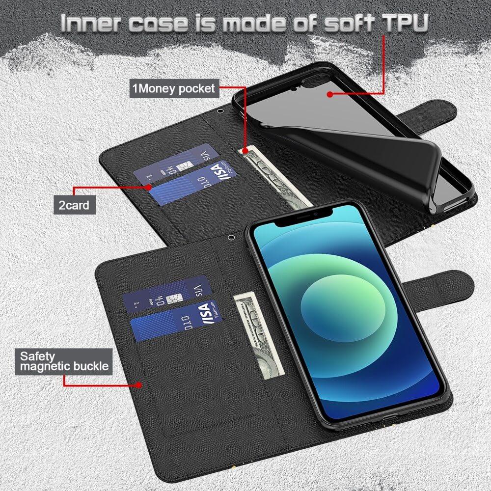 Thumbnail - Cover-Discount Galaxy A23 - Etui Glitzer Effekt Baum rosa (Samsung Galaxy A23), Smartphone Hülle, Rosa