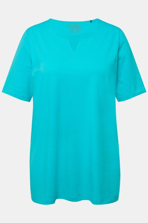 Actual product image Ulla Popken Essential Notch Neck Stretch Tee (54)