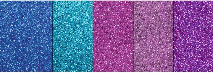 Actual product image Ursus Glitter cardboard Glamour A4, 330 g/m², 5 sheets, multicoloured (330 g/m², 1x)