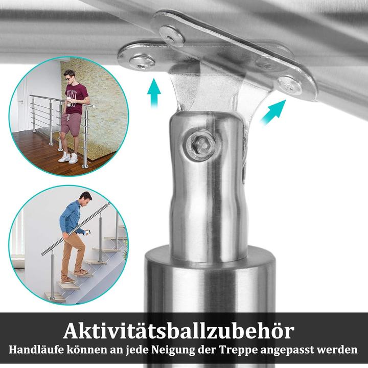 Actual product image Hengmei Edelstahl-Treppengeländer (Stainless steel)