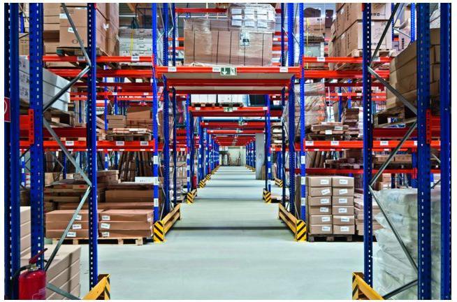 Actual product image Basic pallet racking depth 1100 mm