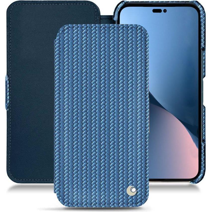Thumbnail - Noreve Lederschutzhülle horizontal (Apple iPhone 14 Plus), Smartphone Hülle, Blau
