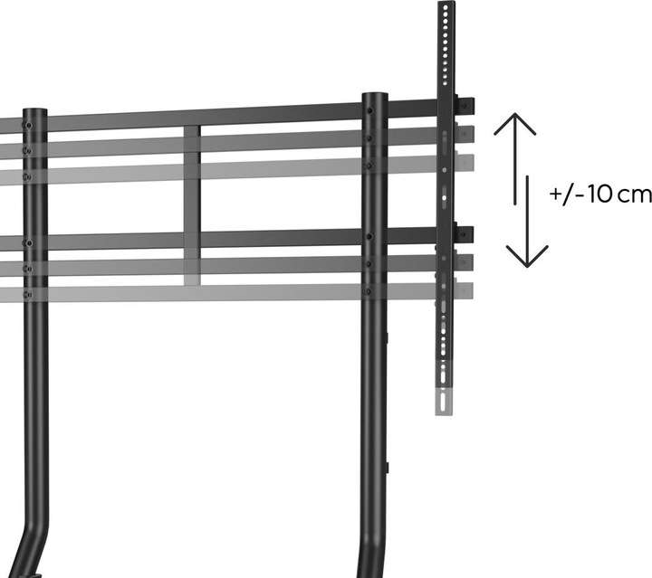 Produktbild Hama Trolley", Fernsehständer m. Rollen, 254 cm (100 (100", 80 kg)