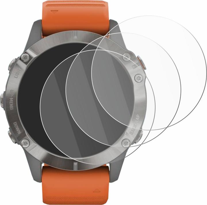 Immagine prodotto Savvies 3x Smart Glass – Hybrid Glass Pellicola in vetro 9H per Garmin Fenix 6 Pro (fenix 6 Pro)