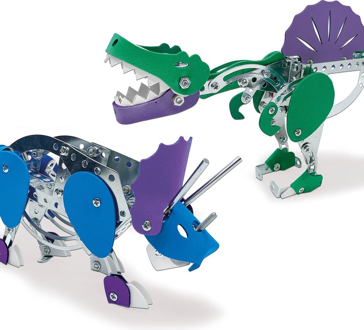 Immagine prodotto Ses Kit di costruzione in metallo Dino - Triceratopo e Spinosauro