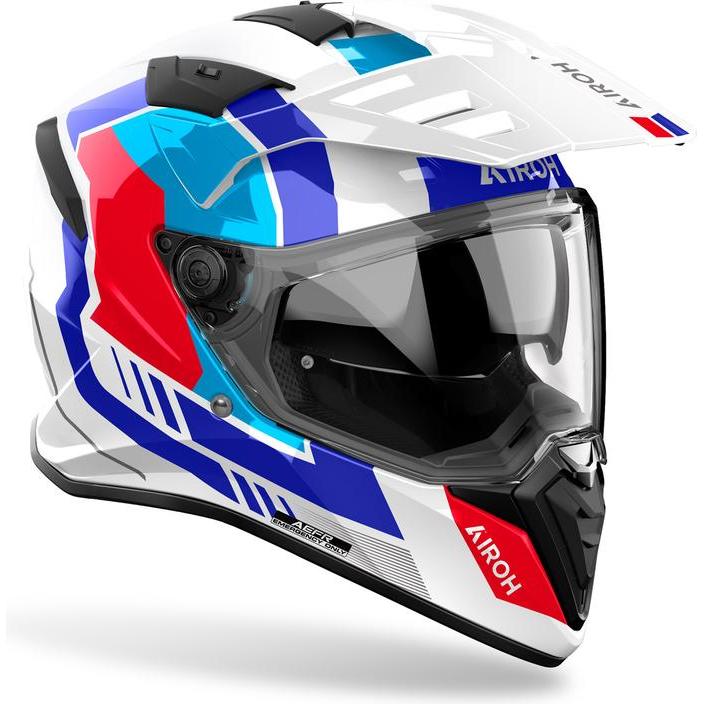 Airoh, Accessori per caschi da moto, Bandit Horn Motorradhelm Weiss Glanz