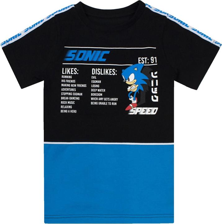 Produktbild Sonic The Hedgehog Gaming Statistics TShirt Jungen (152)
