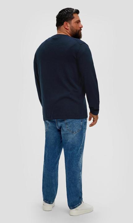 Produktbild s.Oliver Strickpullover Strickpullover mit Rundhalsausschnitt (4XL)