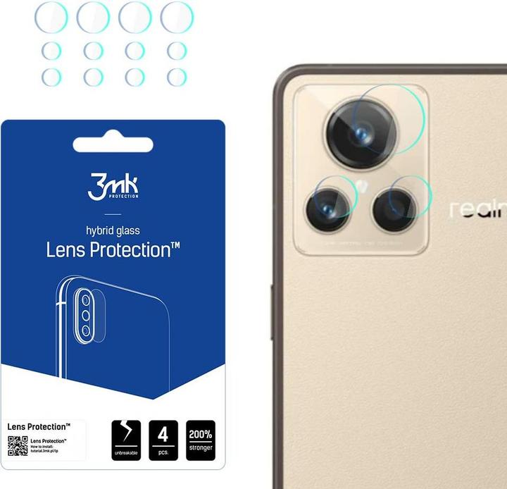 Actual product image 3MK Lens Protect Realme GT2 Master Explorer Ochrona na obiektyw aparatu 4szt (1 Piece, Realme GT2)