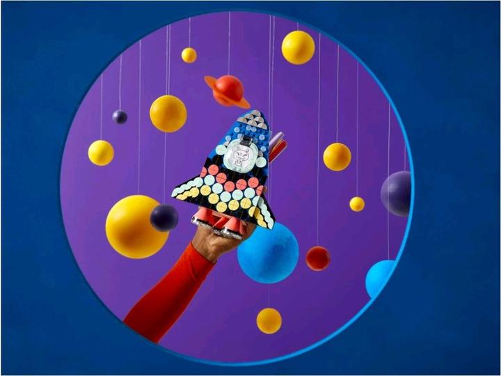 Produktbild LEGO Raketen Stiftehalter (41936, LEGO Dots)