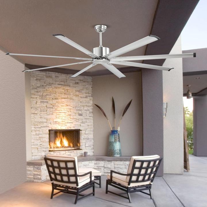 Actual product image Vevor Ceiling Fan Without Lighting Remote Control Brushed Nickel (45 dB)