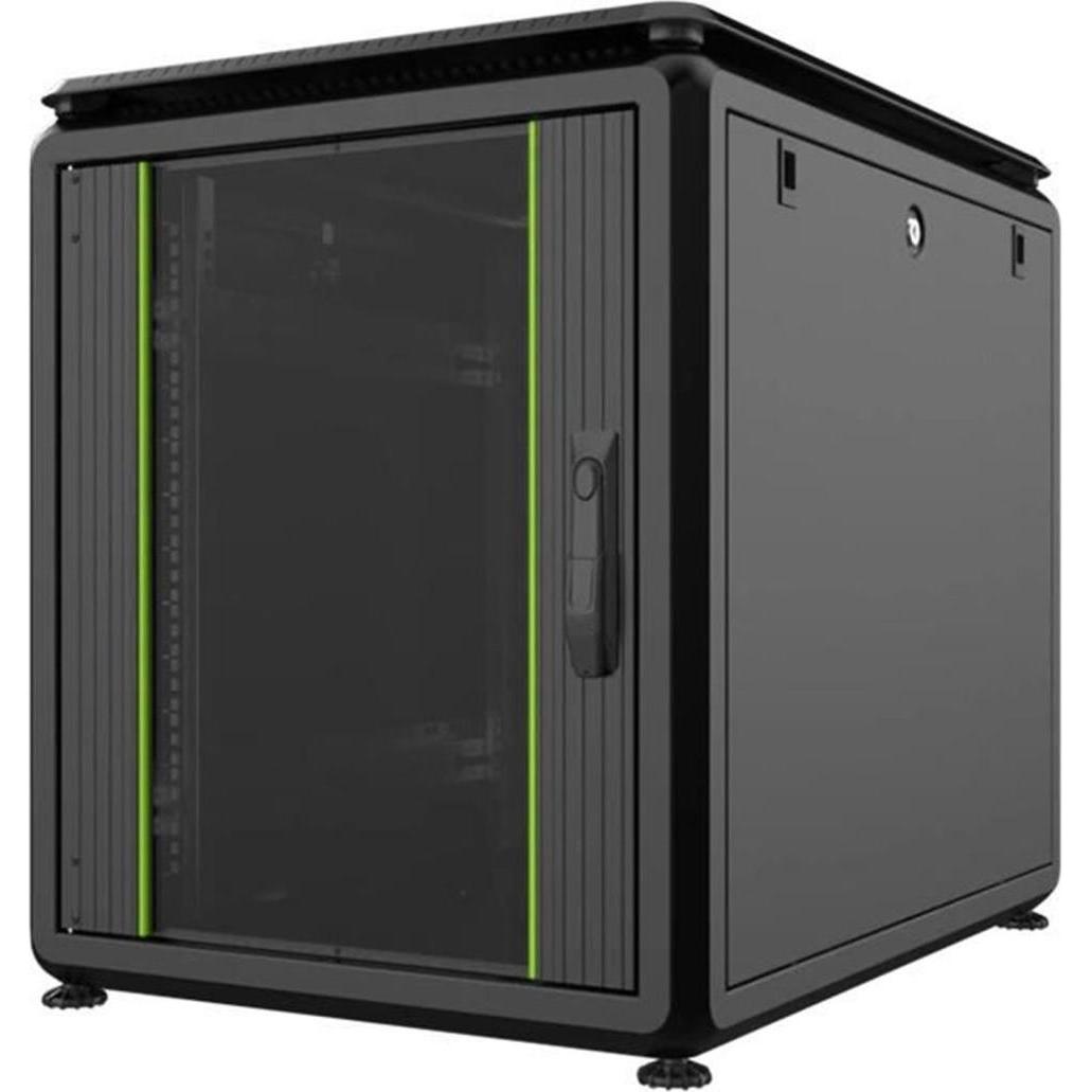 Logon RDL12U61BL (12 HE, 19 Zoll Rack), Serverschrank, Schwarz
