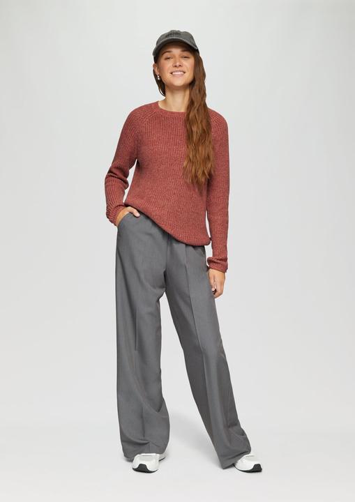 Produktbild S.Oliver Strickpullover Melierter Strickpullover mit Raglanärmeln (XL)