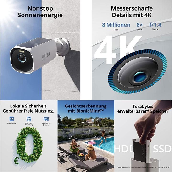 Image du produit eufy S330 eufyCam 4K (eufyCam 3) (3840 x 2160 pixels)
