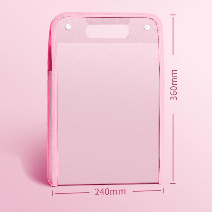 Actual product image ASMI Aktenmappe mit 13-Taschen - A4 Fächermappe Vertikaler mit bunten Tabs (A4, 1x)
