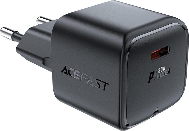 Produktbild Acefast A77 Mini PD 30W GaN USB-C Wandladegerät – Schwarz (30 W)
