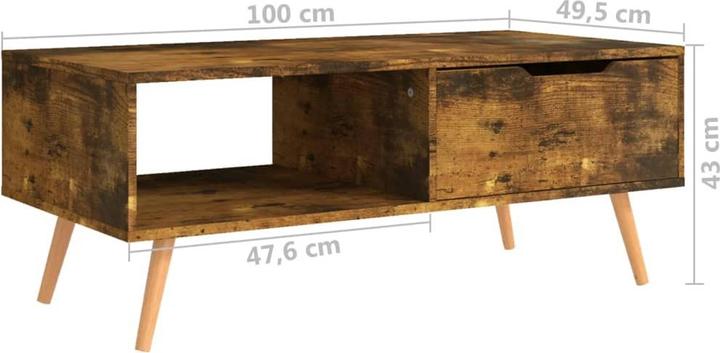 Image du produit vidaXL Couchtisch (49.50 x 100 x 43 cm)