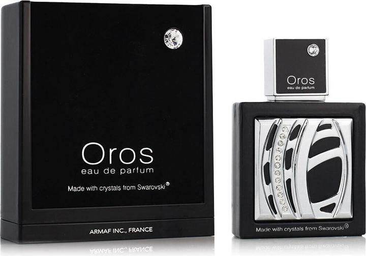 Actual product image Armaf Oros Eau De Parfum Spray for Men with Swarovski Elements Woody Spicy 2.9 Fl Oz (Eau de parfum, 85 ml)