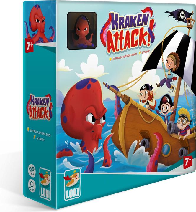 Produktbild Loki Kids 516870 - Kraken Attack!, Brettspiel, für 1-4 Spieler, ab 7 Jahren (Englisch, 1 - 4 Spieler)