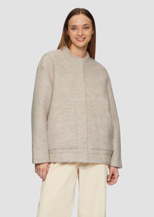 Image du produit S.Oliver Outdoor-Jacke Bouclé-Bomberjacke aus Wollmix (XL)