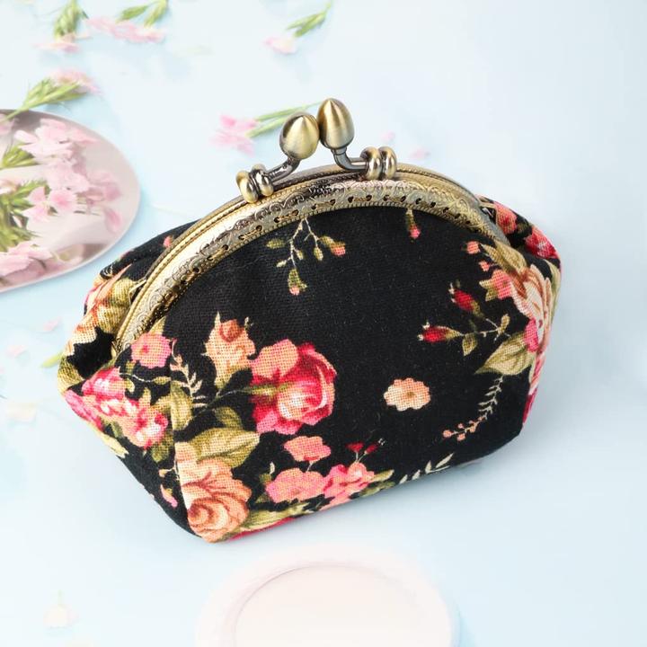 Produktbild Only-Bags.Store Floral Münzgeldbörse Münzgeldbörse Retro Tasche
