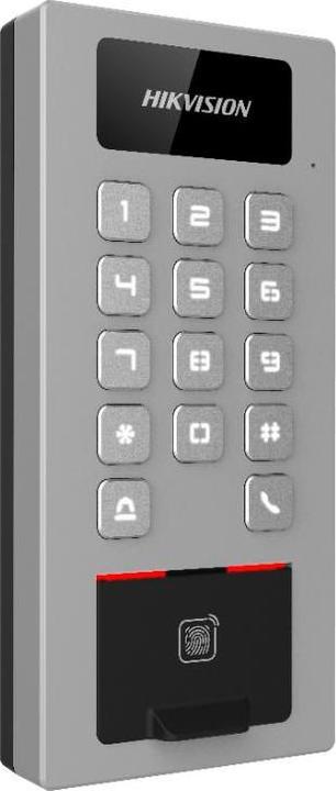 Actual product image Hikvision DS-K1T502DBFWX (Electronic numerical code, Fingerprint, Key card)