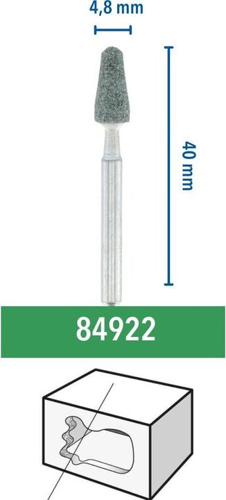 Actual product image Dremel Silicon carbide grinding stone 84922